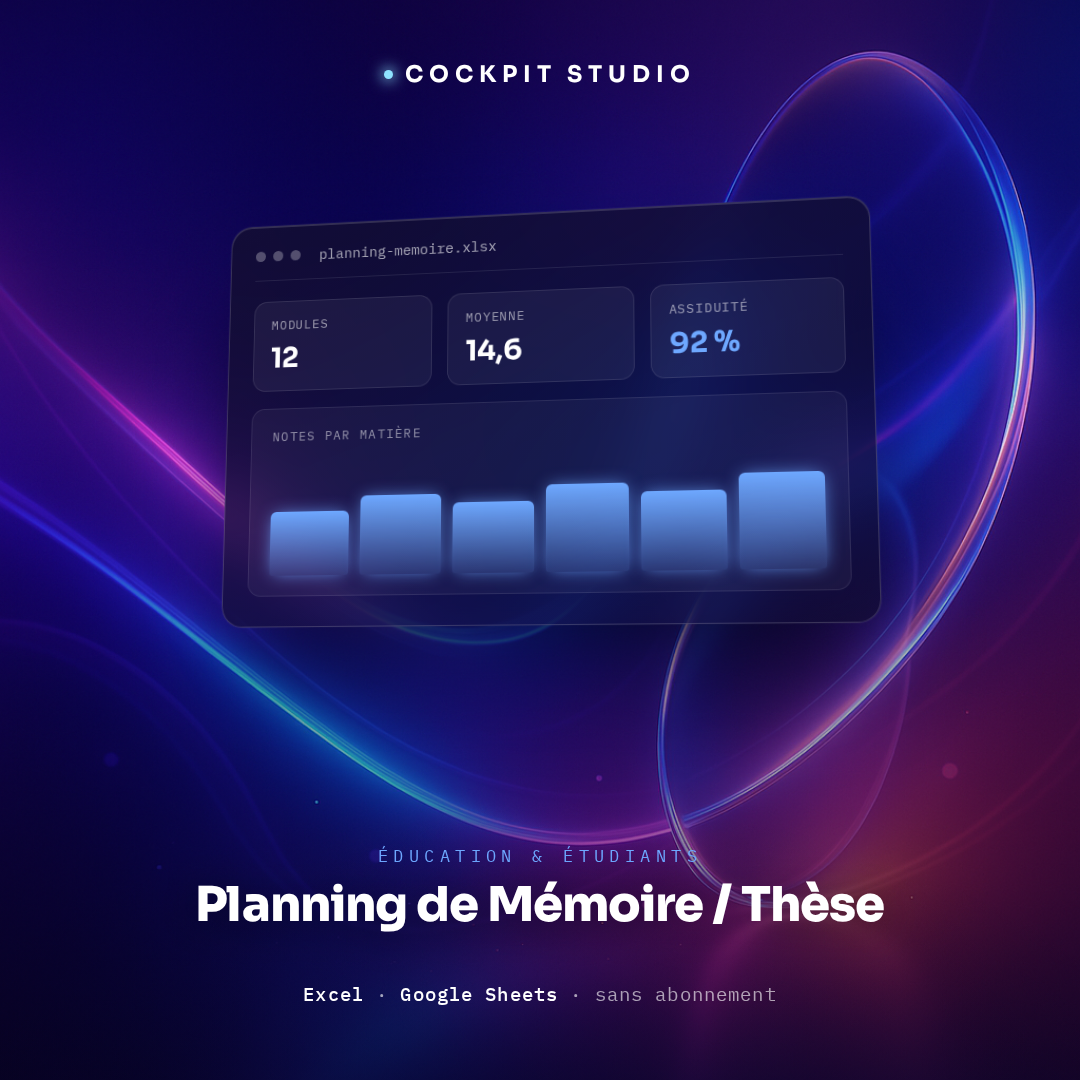 Planning de Mémoire / Thèse